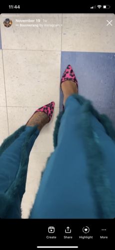 Customer photo review of Solid Bodysuit & Fringe Pants Set