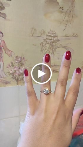 Customer video review of Classic Solitaire Moissanite Six-Prong Sterling Silver Ring