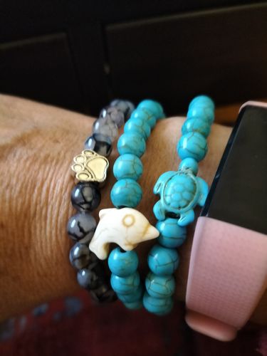 Customer photo review of "Dolphin" tracking bracelet