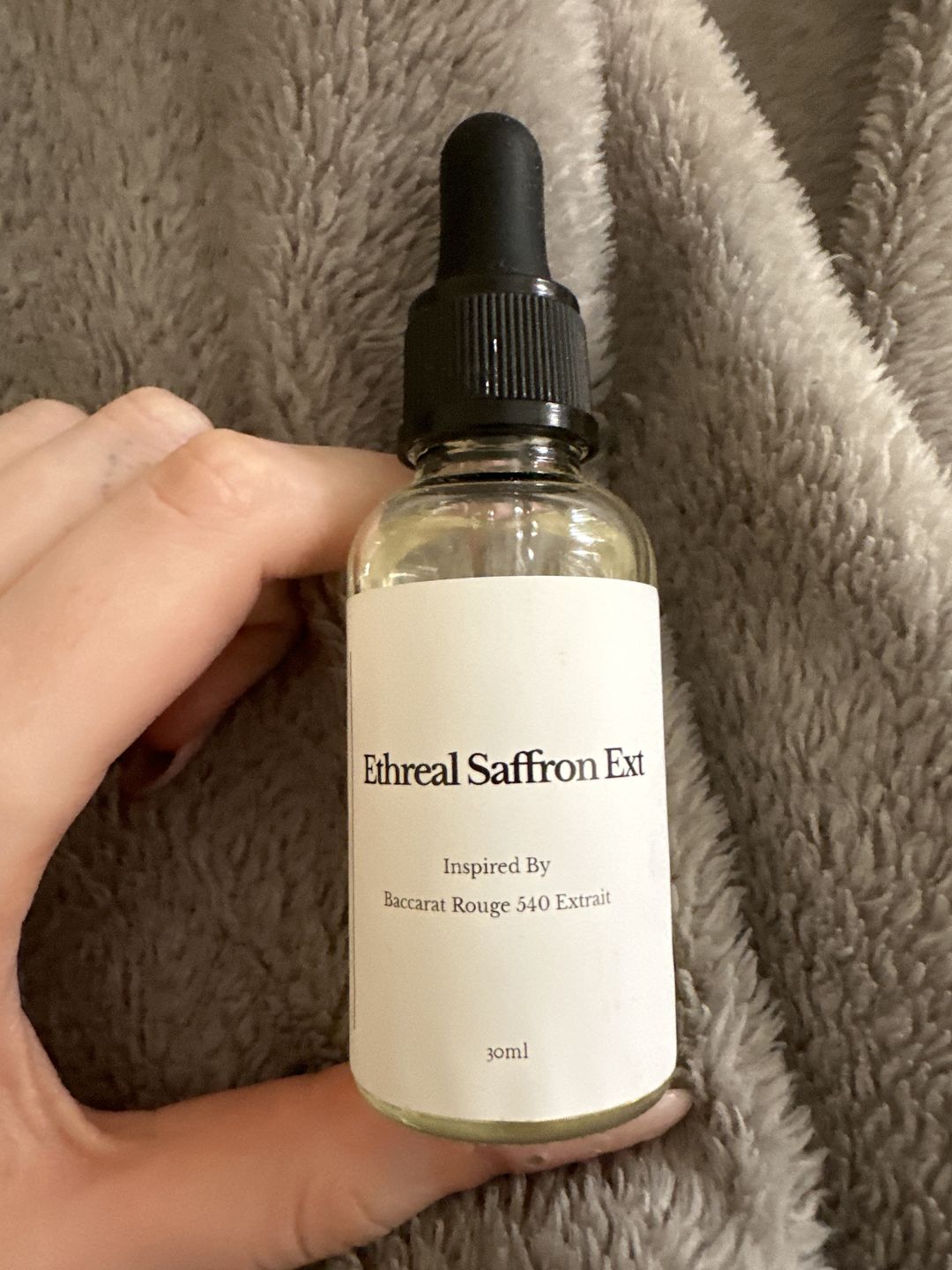 Customer photo review of ETHEREAL SAFFRON EXTRAIT PERFUME OIL