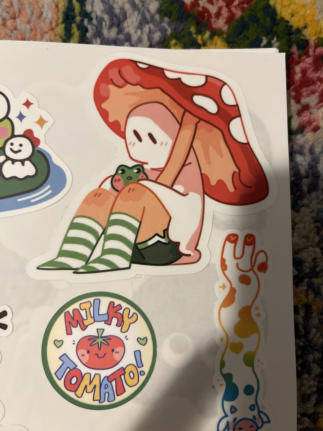 Customer photo review of Cute Ghost Stickers! : V6