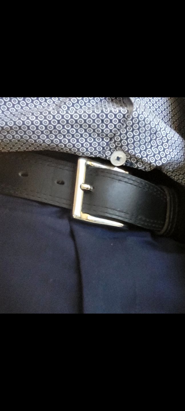 Customer photo review of The Milestone Belt - Black Formal 100% Real Leather Belt