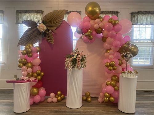 Customer photo review of Chiara Arch Backdrop Set for Event Decoration and Wedding Photography