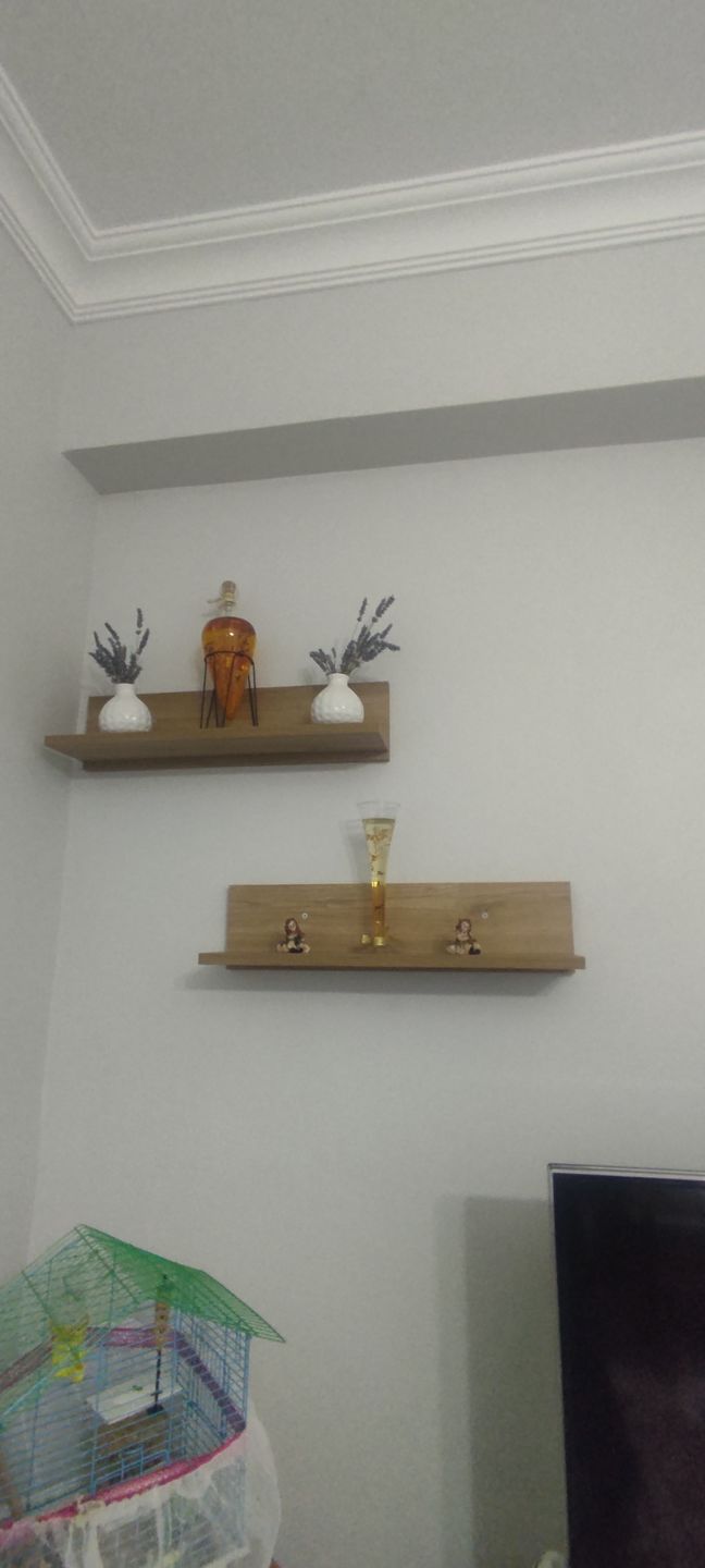 Customer photo review of Rani E16 Dekoratif 2 li Duvar Rafı Sepet Ceviz