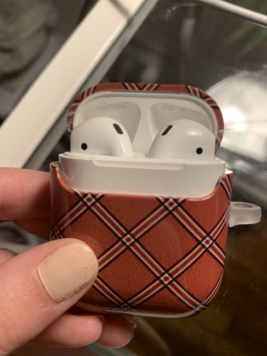 Customer photo review of Flannel AirPods Case