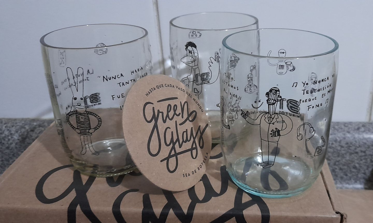 Customer photo review of Pack Estudio 31 Minutos Juegos de 6 Vasitos 200 Ml