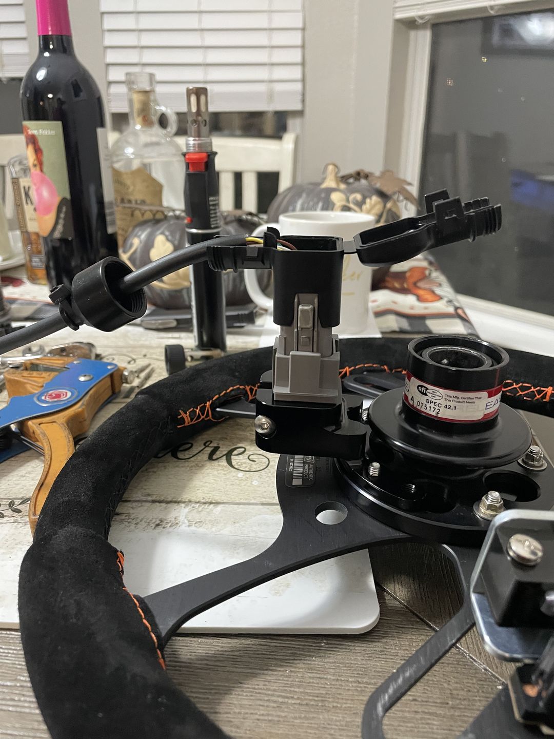 Customer photo review of Motion Raceworks Mono Cord Pro Steering Wheel Wiring System 15-00017