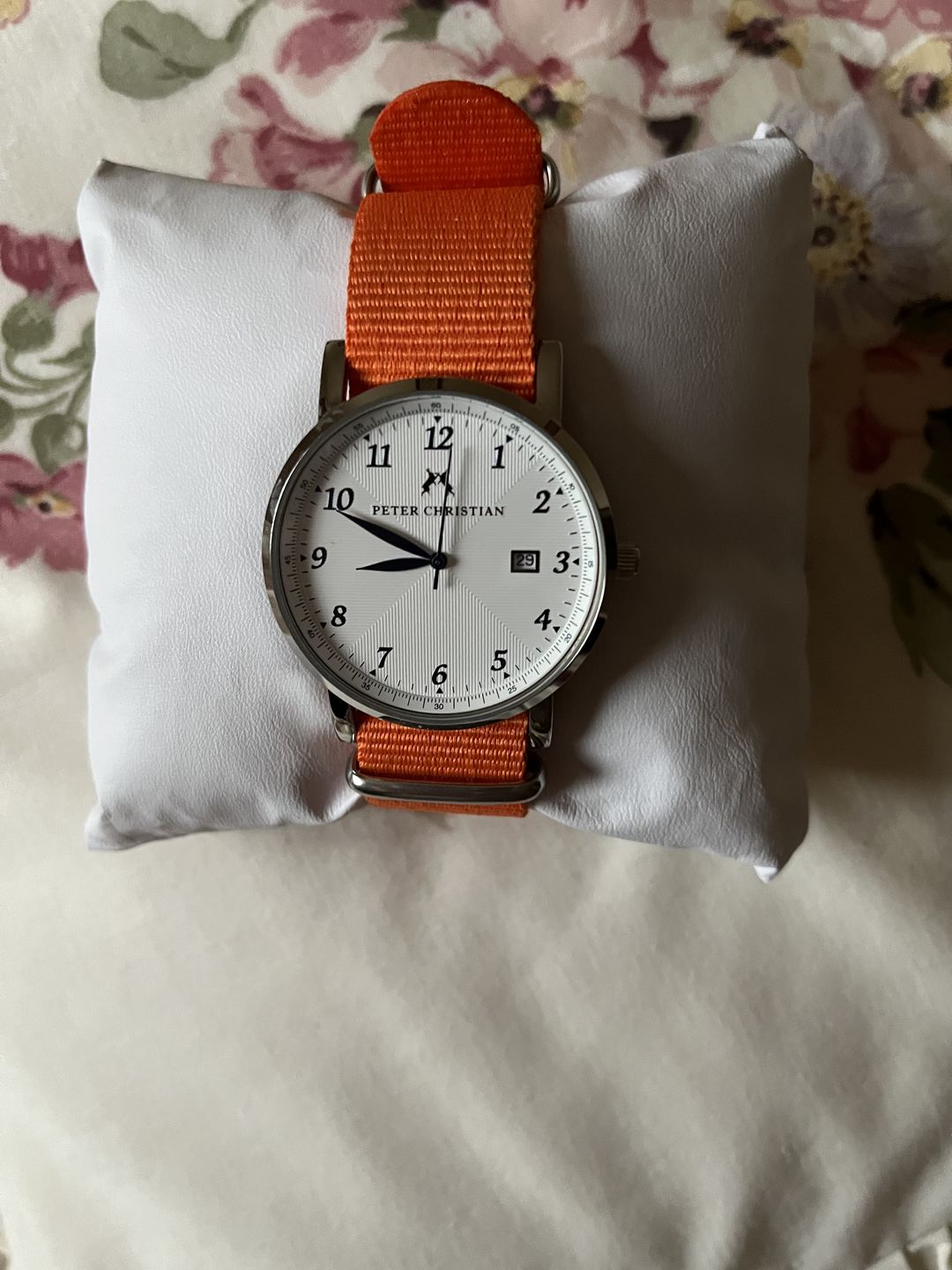 Customer photo review of Classic Military Style Strap - Bright Orange