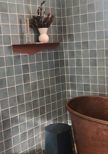 Customer photo review of Dulux 'Terracotta' custom powder coat colour