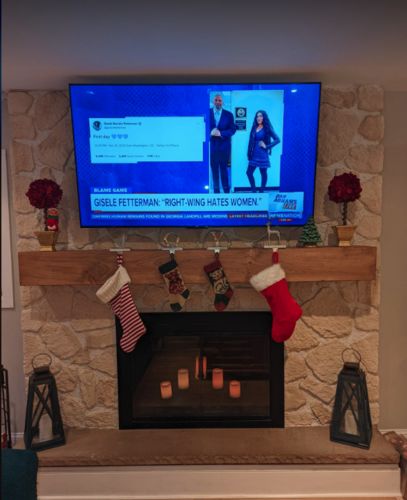 Customer photo review of Rustic Mantels