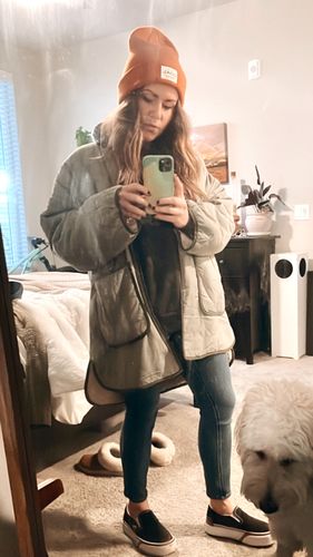 Customer photo review of Tahoe reversible Sherpa Jacket