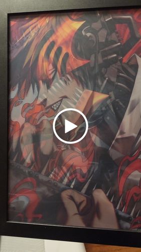 Customer video review of 3D Transition [Chainsaw Man] Lenticular Print