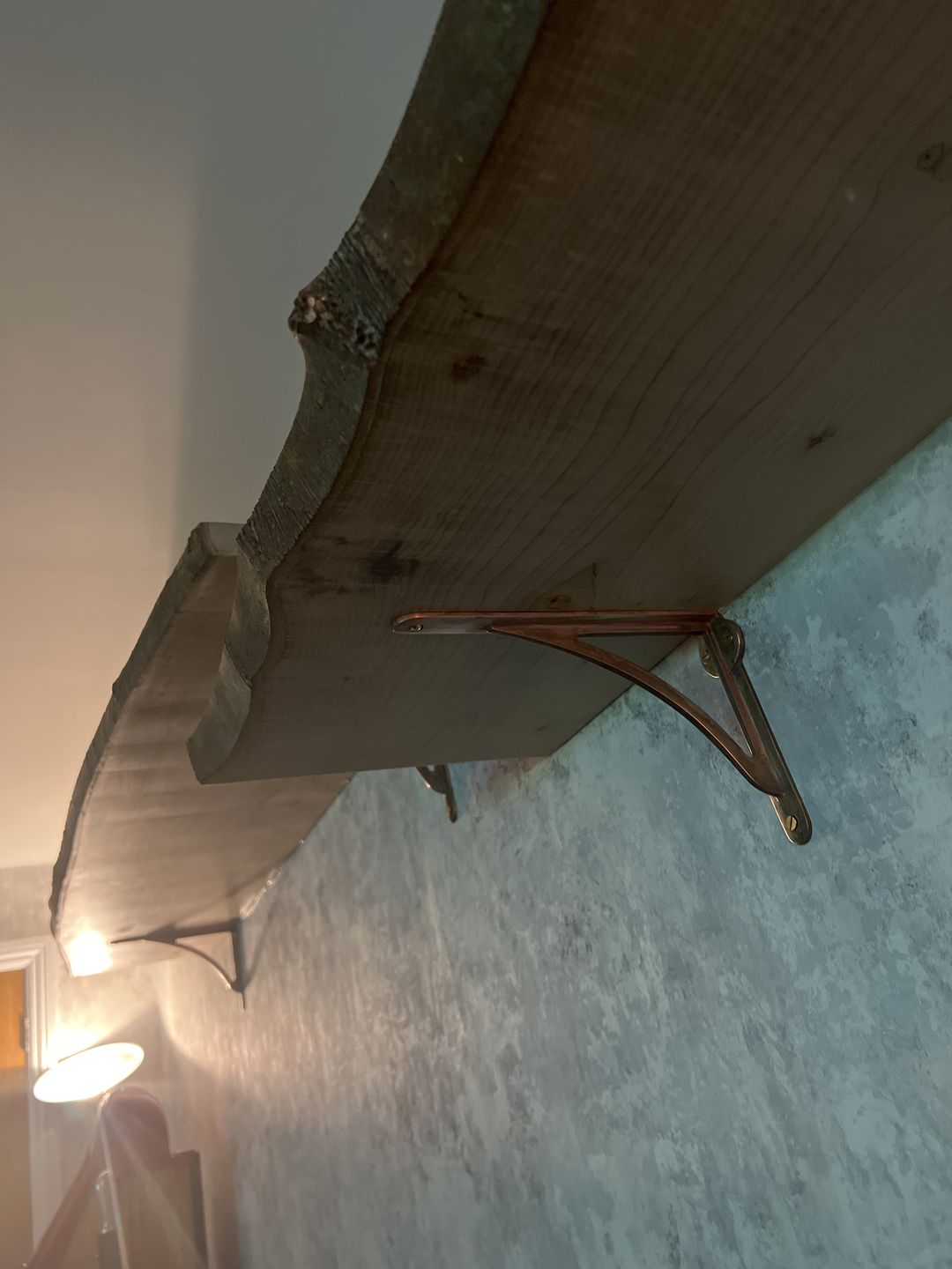 Customer photo review of Ironbridge Brass Shelf Brackets