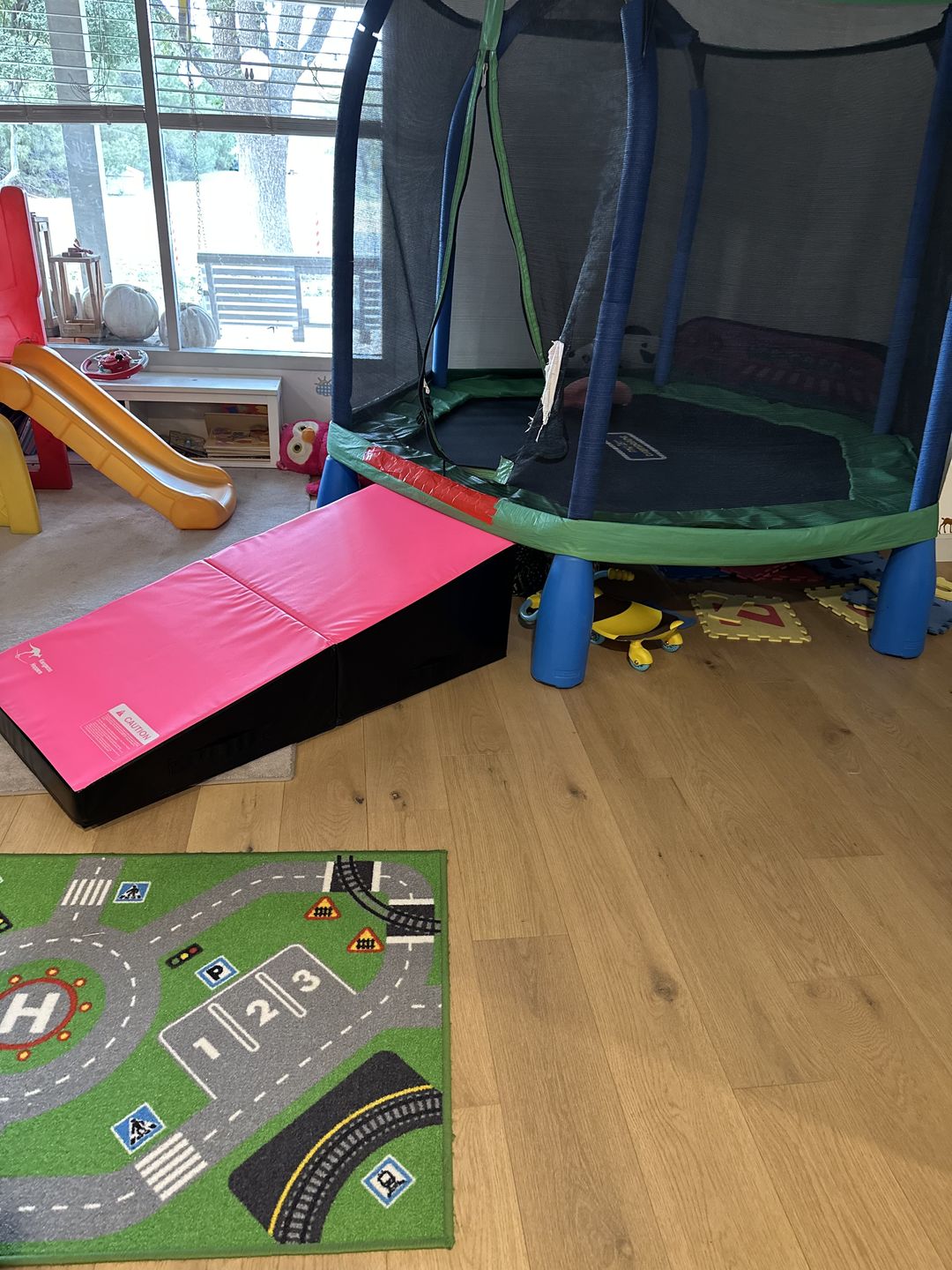 Customer photo review of 48”x24”x14” Gymnastics Tumbling Cheese Wedge Mat
