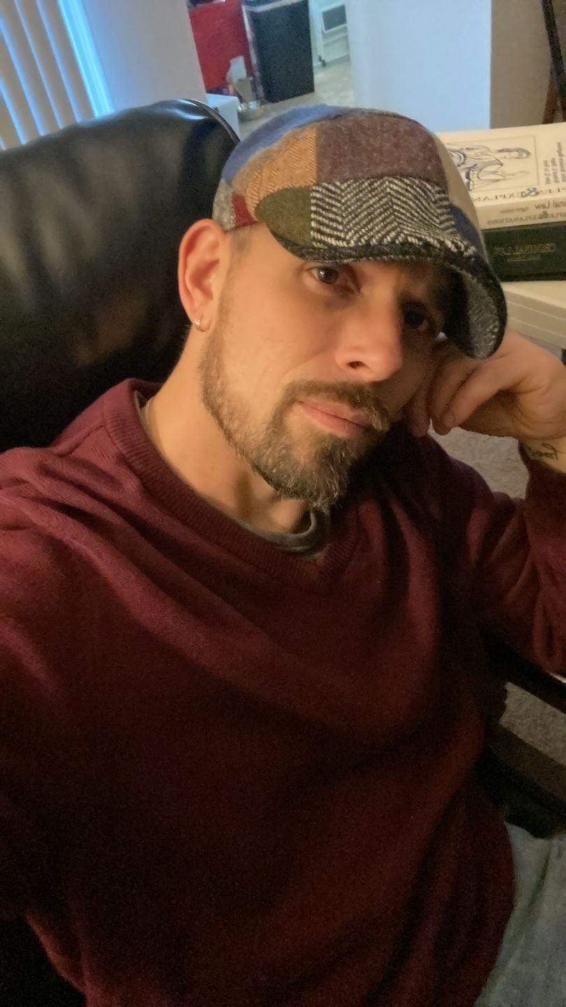 Customer photo review of Erin Cap Patchwork Tweed