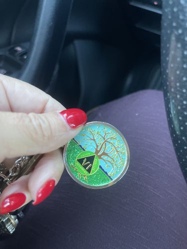 Customer photo review of 1 to 60 Year Tree of Life Specialty AA Recovery Medallion - Tri-Plated Chip/Coin