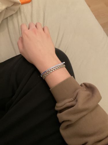 Customer photo review of Tennis Bracelet - Blue Gradient