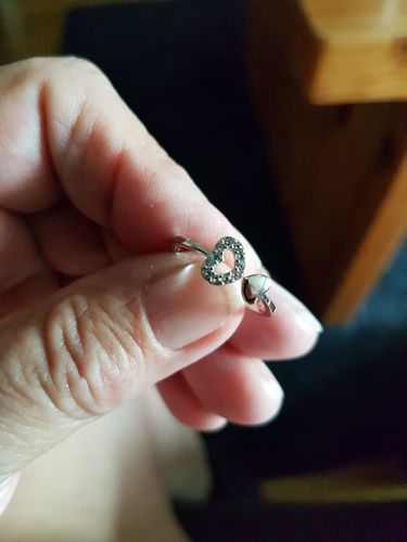 Customer photo review of Pierścień  z podwójnym sercem