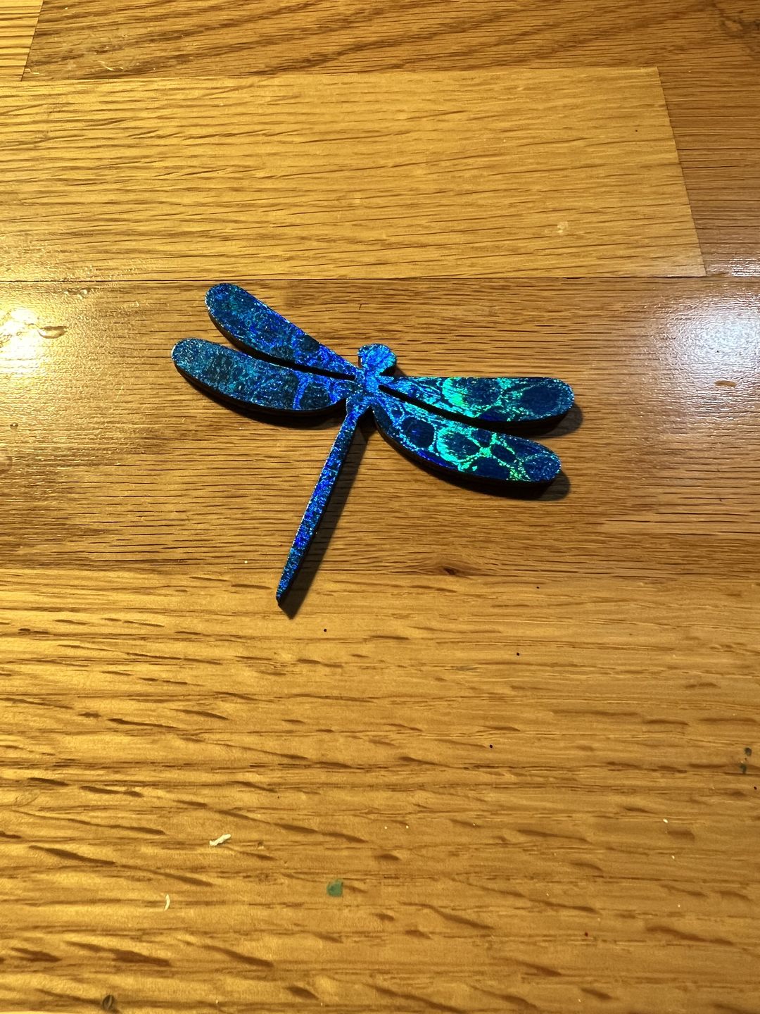 Customer photo review of Unfinished Wood Dragonfly Shape - Insect - Wildlife - Craft - up to 24" DIY