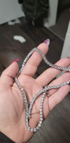 Customer photo review of Steel Never Tarnish Classic 51 Carat VVS Chain