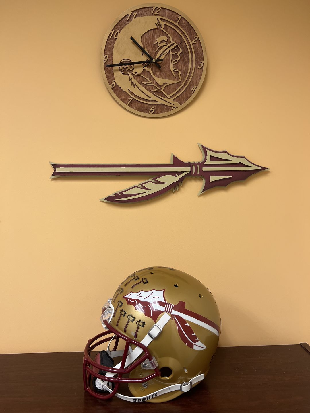 Customer photo review of Florida State Burning Spear 3D Vintage Metal Wall Art