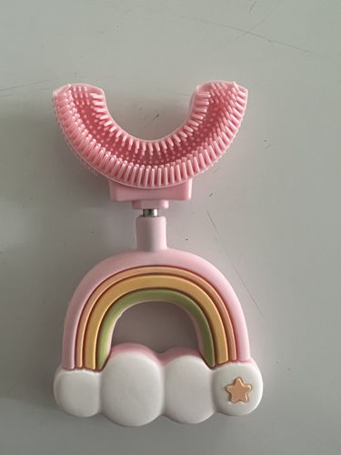 Customer photo review of Rainbow U-Shaped Sensory Toothbrush