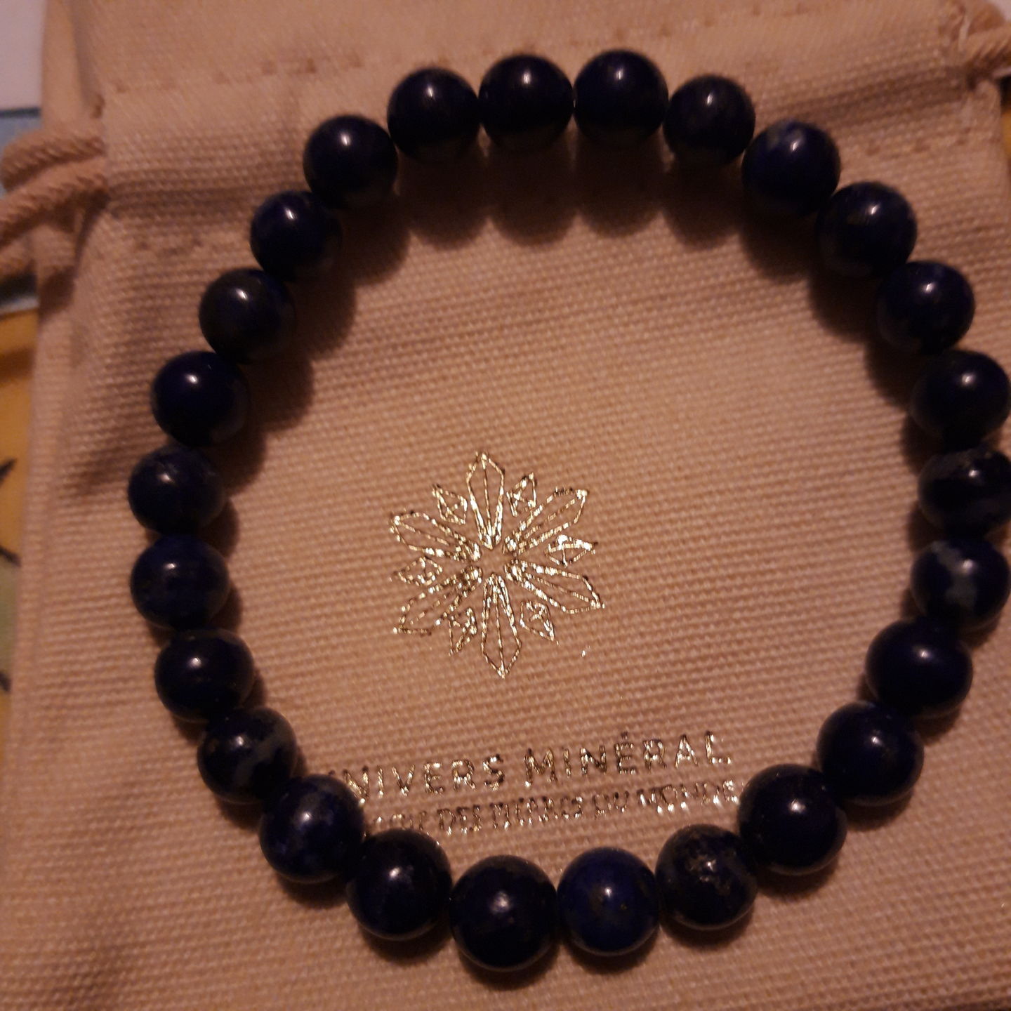 Customer photo review of Lapis Lazuli Bracelet 6mm