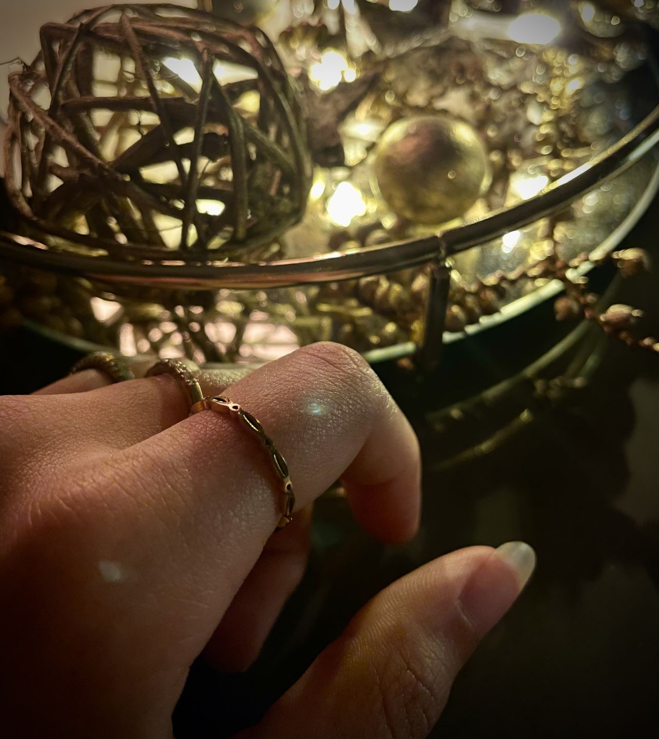 Customer photo review of Nivia Ring | 18K vergoldet
