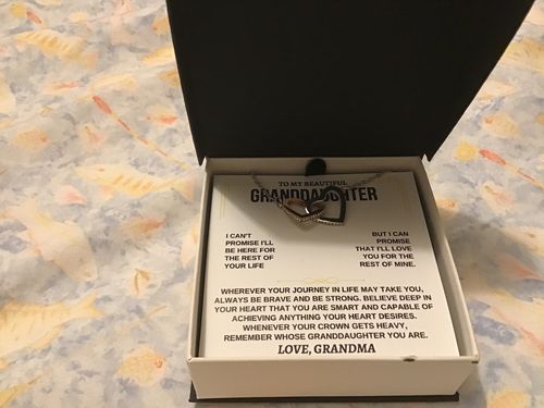 Customer photo review of [ALMOST SOLD OUT] To My Granddaughter - Love Grandma - Beautiful Gift Set - SS117GM