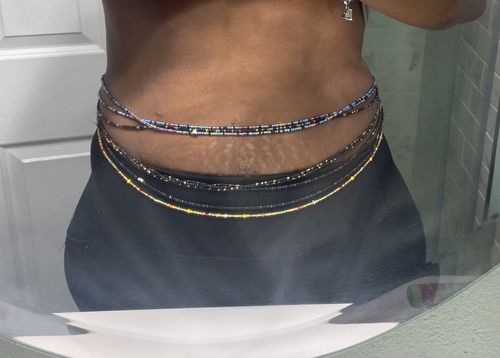 Customer photo review of Crystal Waist Beads