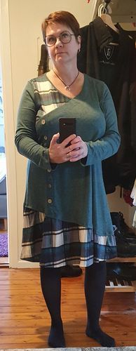 Customer photo review of Sukienka z długimi rękawami w kratę