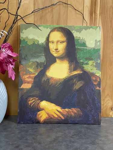 Customer photo review of Mona Lisa - Paint by Numbers