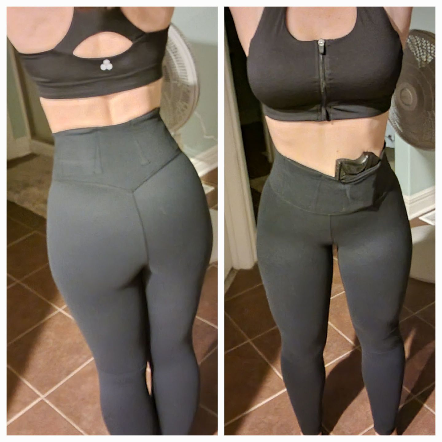 Customer photo review of CC Legging - Ambidextrous design (no pockets) - Black