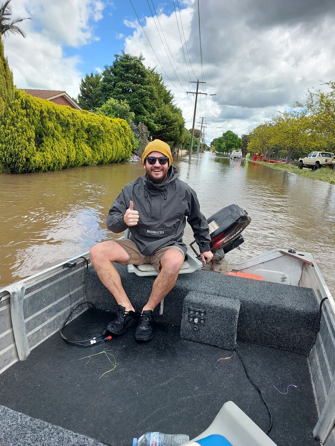 Customer photo review of OCEAN DEFIANCE JACKET - 100% WATERPROOF (Black Edition)