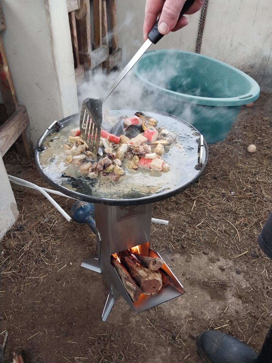 Customer photo review of BraaiPlank™ ROCKETSTOVE+ with Carry Bag.