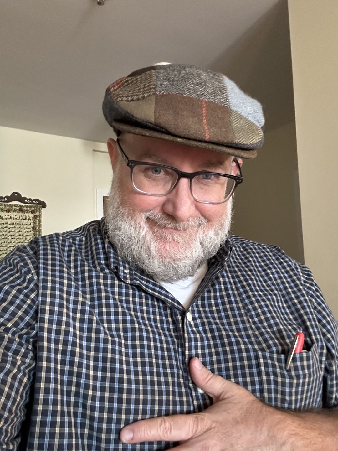 Customer photo review of Vintage Cap Patchwork Tweed