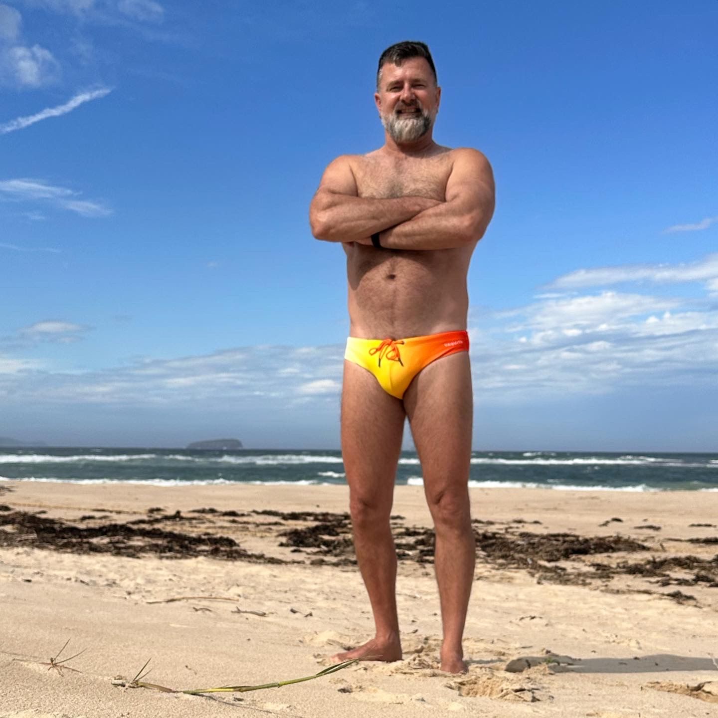 Customer photo review of Calypso Ombré - Vaquita Men's Swim Brief