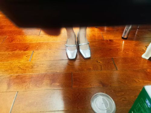 Customer photo review of 7or9 5cm Mary Jane Shoes - Silver Pearl Candy