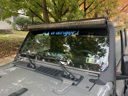 Customer photo review of Aerolidz Dual Row Smoked Light Bar Cover - 50” 52” LED Silencer