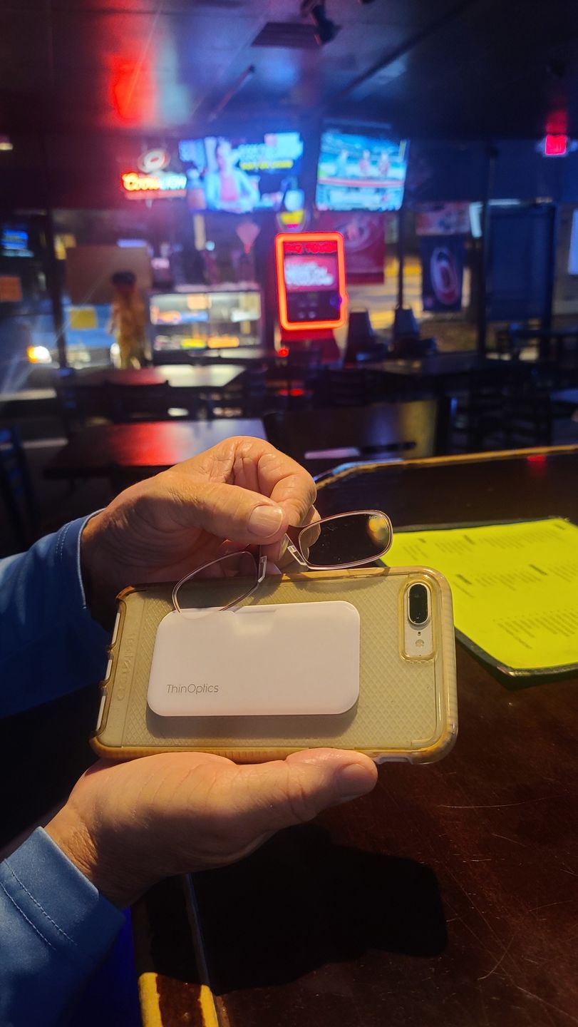 Customer photo review of Readers + White Universal Pod Case