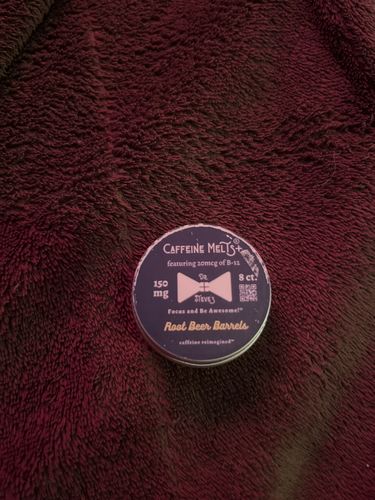 Customer photo review of Rootbeer Barrels Caffeine Melts® PLUS (150mg + 20mcg B12)