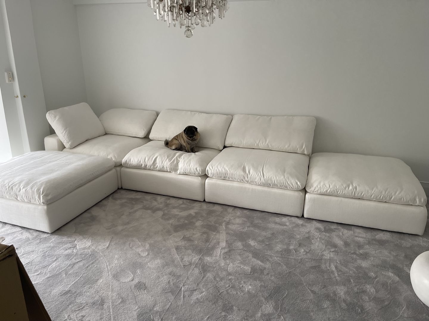 Customer photo review of Cloud Classic | 5-Piece Closed Modular Sofa
