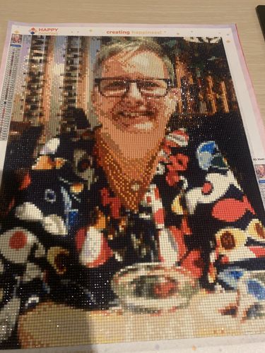 Customer photo review of Eigen Foto Diamond Painting