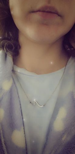 Customer photo review of Wave Necklace