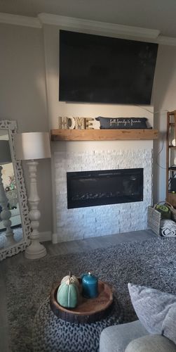 Customer photo review of Distressed Mantels