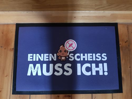 Customer photo review of FUSSMATTE • EINEN SCHEISS MUSS ICH