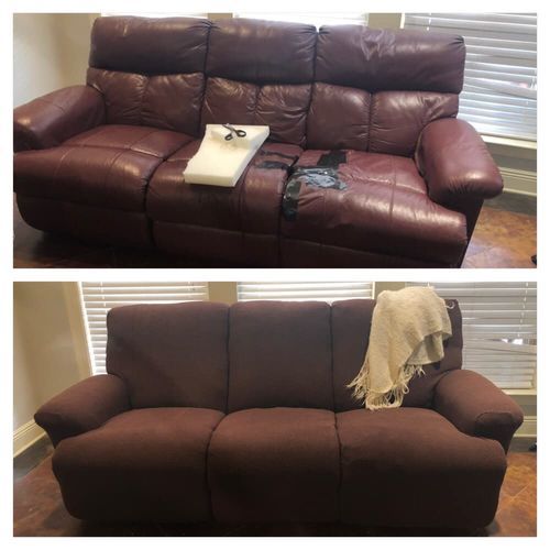 Customer photo review of 「🎉CYBER WEEK 40% OFF」4/6/8 Pieces Stretch Non-Slip Recliner Chair Cover