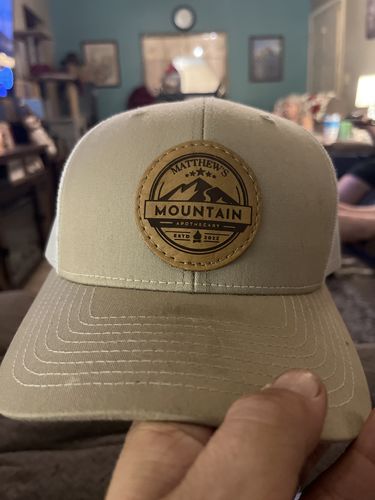 Customer photo review of Richardson 112 Custom Leather Patch Hat