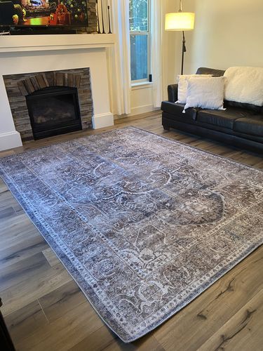 Customer photo review of Distressed Vintage Kendra Ash Area Rug