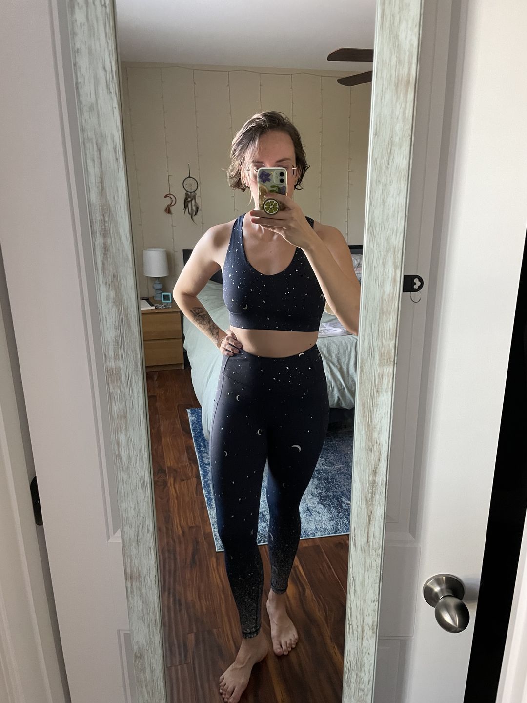 Customer photo review of Inspire Leggings - Navy Moons | MT SPORT